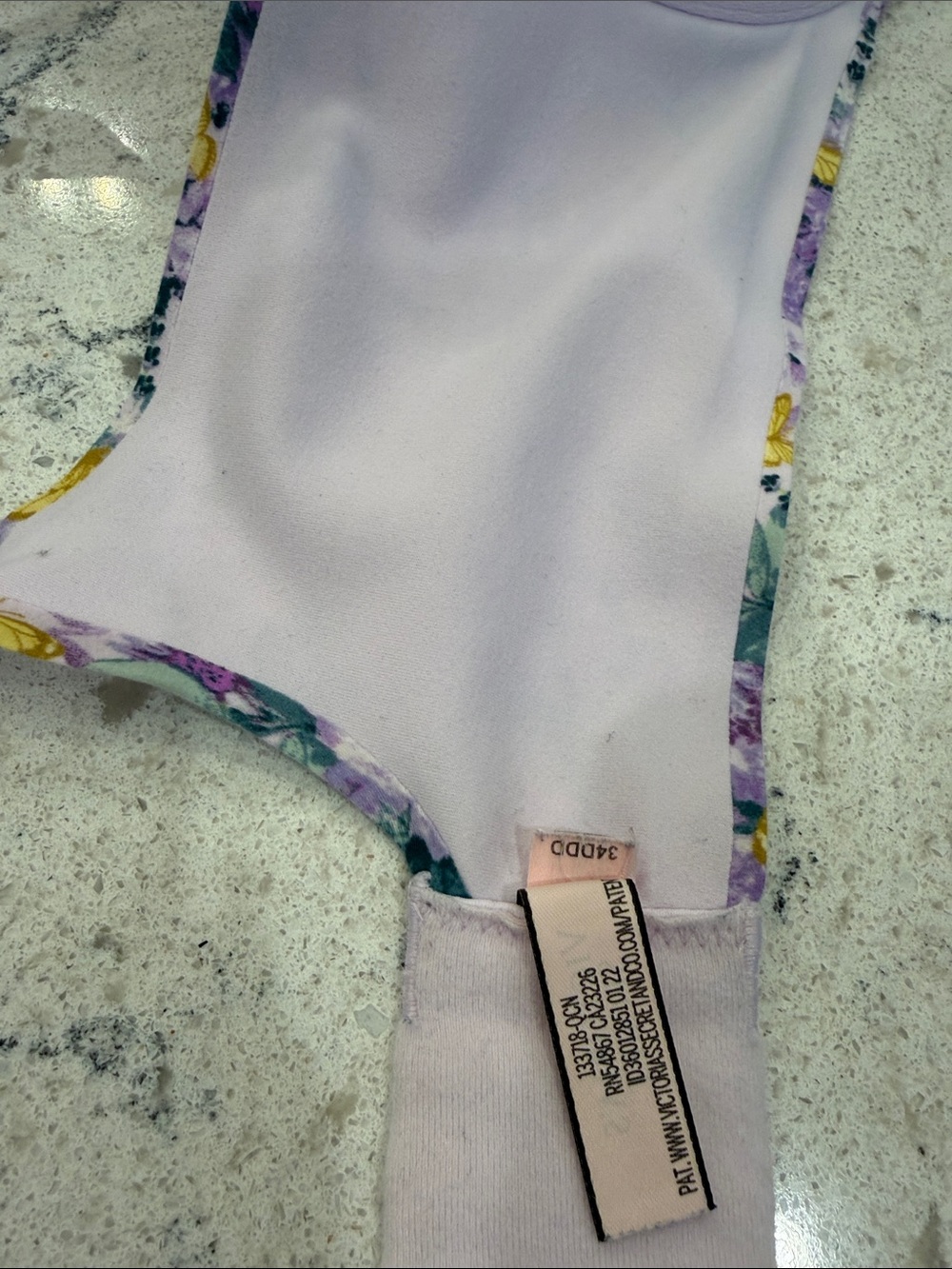 Victoria Secret purple floral underwire bra - Picture 5 of 8